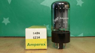 Amperex Bugle Boy (mullard) 5ar4 Gz34 Nos Nib 4 - Notch 1964 Vacuum Tube