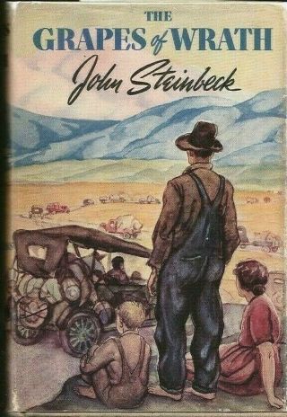 John Steinbeck The Grapes Of Wrath First Edition April 1939 $2.  50 Dj Pulitzer