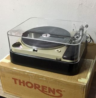 Thorens Td124,  Swiss Quality Dustcover,  Hood,  Haube,  Sme,  Ortofon Tonearm