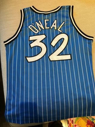 Vintage 1995 Shaquille O ' Neal Orlando Magic Champion Jersey size XL 2