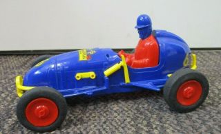 Vintage Nosco Plastics Wind Up Indianapolis Speedway 6 Race Car