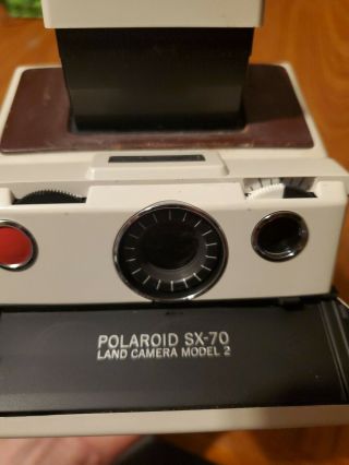 Polaroid SX - 70 Land Camera Model 2 with leather case 2