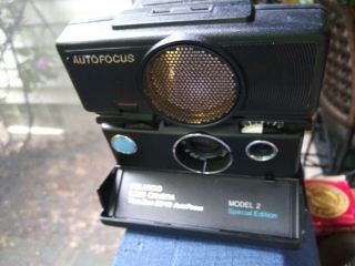 Vintage RARE Polaroid SX - 70 SE Land Camera Sonar One step Blue Button 2