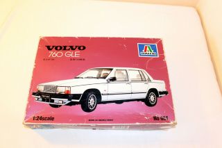 Vintage 1983 Model.  Italeri Volvo 760 Gle.  1/24.  Kit No.  651,  Made In Italy