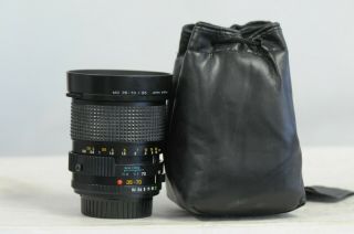 Minolta Md Zoom 35 - 70mm F3.  5 Lens With Caps,  Hood & Pouch