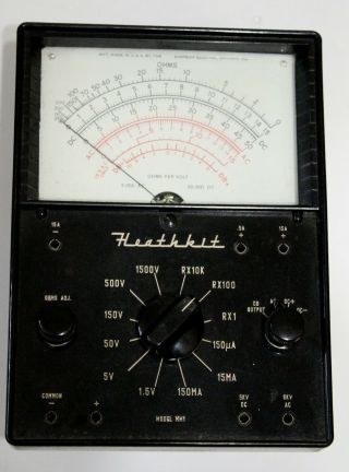 Vintage (1960s) Heathkit Mm - 1 Multimeter