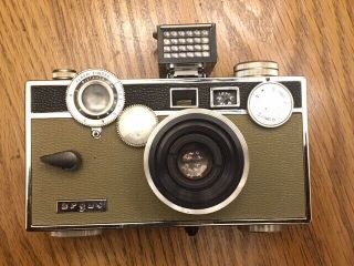 Vintage Argus C3 35mm Film Camera W/range Finder & Leather Case
