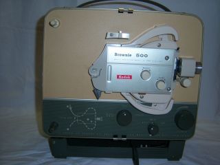 Vintage Kodak Brownie 500 8mm Film Movie Projector A5 w/ Case,  Box 2