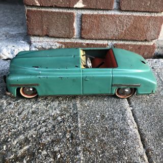 Vtg 40s 50s Us Zone German Tin Litho Toy Wind Up Car Mercedes ? Parts Restore
