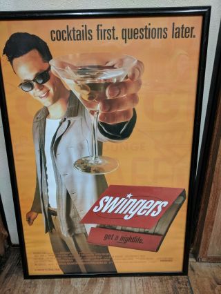 Swingers Vintage Movie Poster 1996 27x40 Jon Favreau Vince Vaughn 6349r