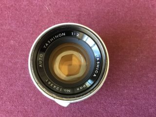 Auto Yashinon Yashica Vintage Camera Lens 1:2 F=5cm