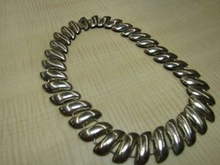 Sterling Silver Jewelry Necklace Vintage Stripe Design Versatile Simple