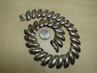 Sterling Silver Jewelry Necklace Vintage Stripe Design Versatile Simple 6
