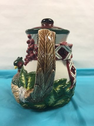 Vintage Noritake Royal Hunt Pheasant 4 Cup Tea Pot Made in Japan 2