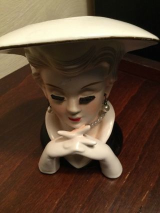 Vintage Rubens Originals Lady Head Vase Japan 494