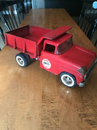 Vintage 1962 - 64 Tonka Toys Hydraulic Dump Truck Red Great Or Restore