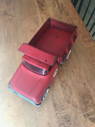 Vintage 1962 - 64 Tonka Toys Hydraulic Dump Truck Red Great or restore 6