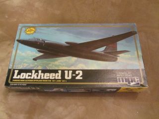 Vintage Mpc Model Kit 1/72 Lockheed U - 2 Spy Plane