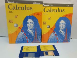 Vintage Calculus Sensei Broderbund Software Macintosh 1987 3.  5 " Disk 512k