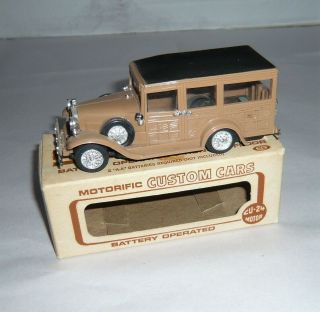 Vintage Ideal Motorific Ford Woody Wagon Slot Car W/box