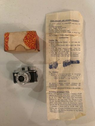 Vintage Hit Miniature Toy Spy Camera 1950 