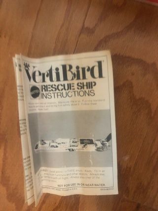 Vintage Mattel 1972 Vertibird Coast Guard Rescue Ship