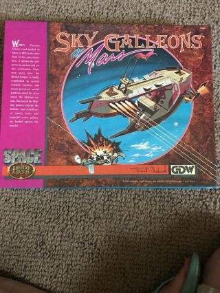 Vintage 1988 Gdw Sky Galleons Of Mars Unpunched