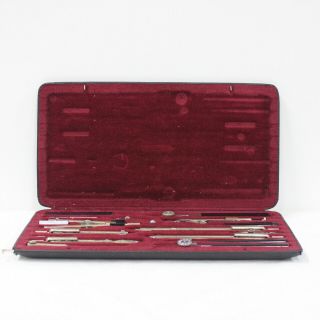 Vintage 18 - Piece RICHTER Kopernikus XI Boxed Set of Drawing Instruments 120 4