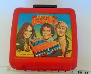Dukes Of Hazzard Vintage 1981 Aladdin Lunchbox Heavy Duty Plastic Suitcase Style