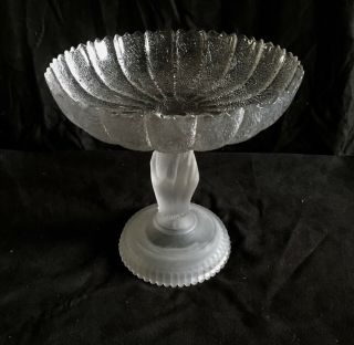 Vintage Victorian Pressed Glass " Tree Of Life " Compote