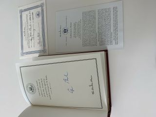 All The Best By George H.  W.  Bush,  Easton Press,  Signed - - Signed 2 Times