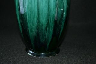 Vintage Blue Mountain Pottery Tall Vase Green and Blue Canada 2