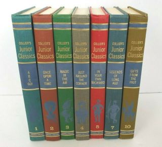 Vintage Colliers Junior Classics The Young Folks Shelf Of Books Set Of 7 1962