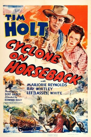 Vintage Movie 16mm Cyclone On Horseback Feature 1941 Film Drama Adventure