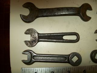 6 Small Assorted Vintage Box - Open end Wrenches From 10 