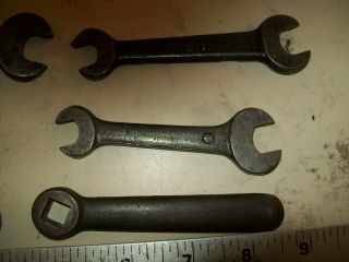 6 Small Assorted Vintage Box - Open end Wrenches From 10 
