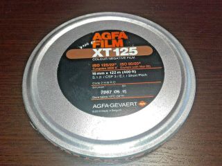 Agfa Xt 125 Color Negative Film 16mm X 122m (400ft) Expired
