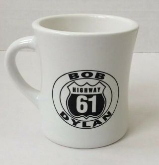Vintage Bob Dylan Highway 61 Coffee Cup Mug Tour Merchandise