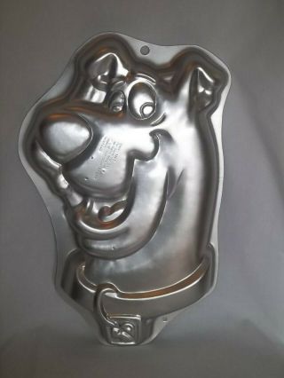 1999 Wilton Scooby Doo Dog Cake Pan Face Head 2105 - 3206 Vtg Hanna Barbera Metal