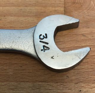 Vintage Craftsman 3/4  SAE Combination Wrench 12 Point,  VV - 44701 Made In USA 2