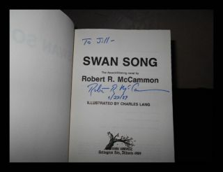 Robert R.  McCammon / Swan Song SIGNED First Edition 1989 2