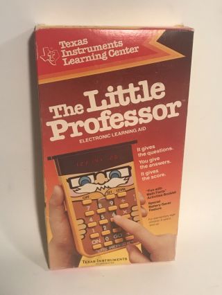 The Little Professor Calculator Ti Texas Instruments Vintage Complete