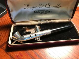 Thayer & Chandler Artists Air Brush Set Vintage In Orginal Box 3
