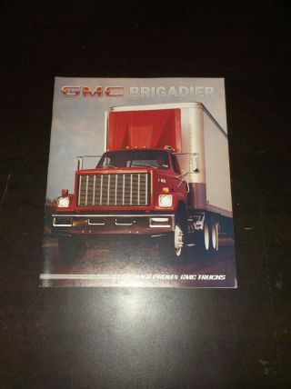 Vintage Gmc Bridgadier Semi Truck Sales Brochure 8000 9500
