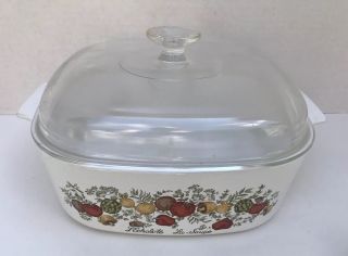 3 VTG Corning Ware Spice of Life Casserole Dishes w Lids 6 Piece Set 5