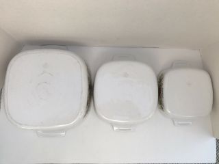 3 VTG Corning Ware Spice of Life Casserole Dishes w Lids 6 Piece Set 7