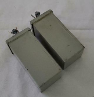 Western Electric Silver Condenser,  4 Mfd,  1945,  137a Pair