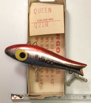 Bingo Queen Vintage Fishing Lure Doug English Corpus,  Texas Tuff Color Hump Pico