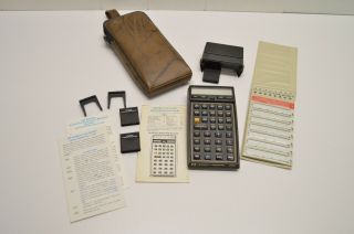 Hp 41cv Calculator With Card Reader Modules Instructions Soft Case