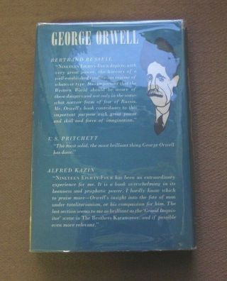 NINETEEN EIGHTY - FOUR by George Orwell - 1st edition stated HCDJ 1949 $3.  00 3